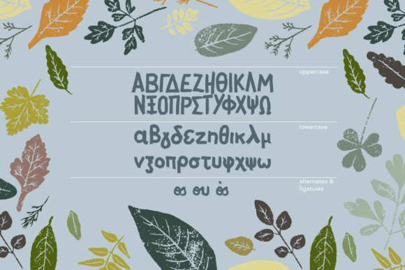 Herbs in Paradise Font Poster 8