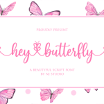 Hey Butterfly Font Poster 1