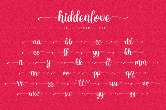 Hidden Love Font Poster 7