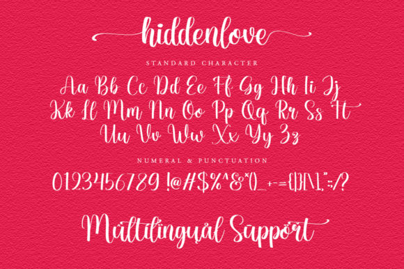 Hidden Love Font Poster 8