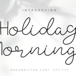 Holiday Morning Font Poster 1