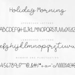 Holiday Morning Font Poster 4