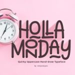 Holla Monday Font Poster 1