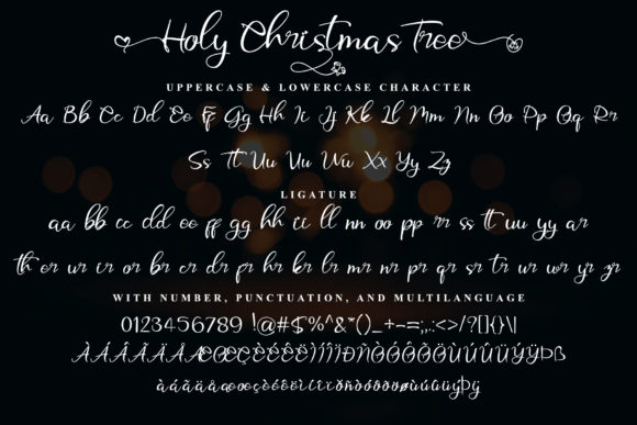 Holy Christmas Tree Font Poster 9