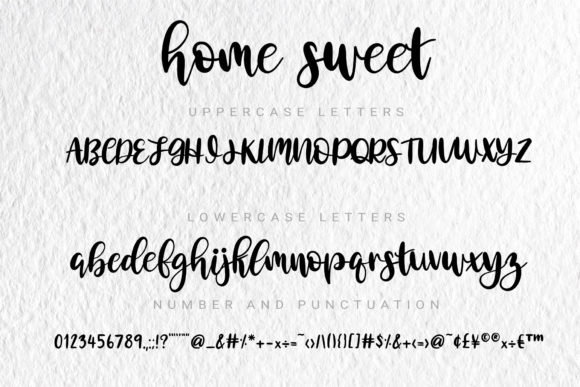 Home Sweet Font Poster 5