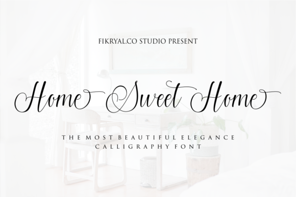 Home Sweet Home Font Poster 1