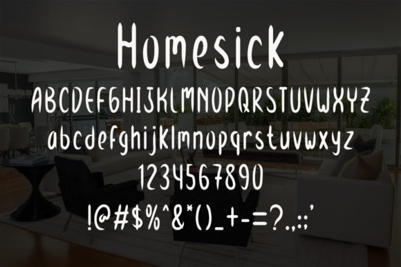 Homesick Font Poster 4