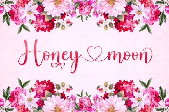 Honey Moon Font Poster 8