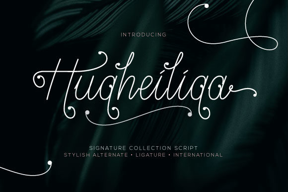 Hugheiliga Font Poster 1