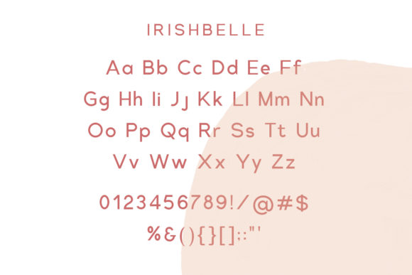 Irish Belle Font Poster 8