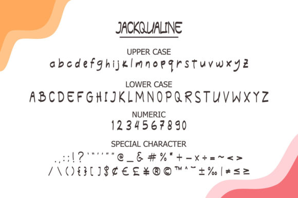 Jackqualine Font Poster 4