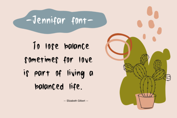 Jennifar Font Poster 4