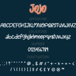 Jojo Font Poster 3