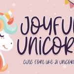 Joyful Unicorn Font Poster 1