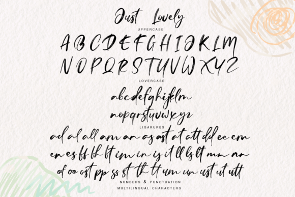 Just Lovely Font Poster 6
