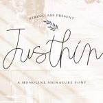 Justhin Font Poster 1