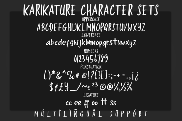 Karikature Font Poster 2