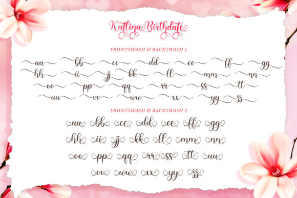 Katlina Birthdate Font Poster 10