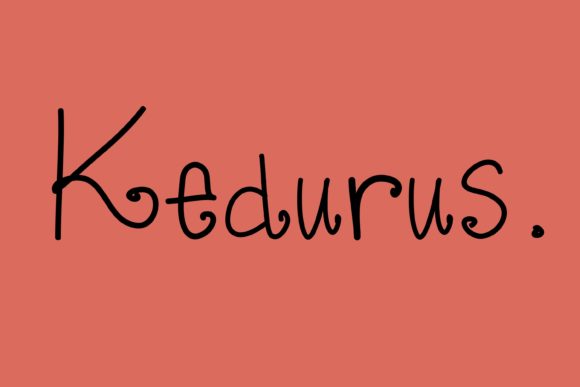 Kedurus Font Poster 1