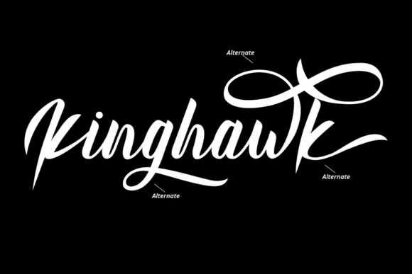Kinghawk Font Poster 9