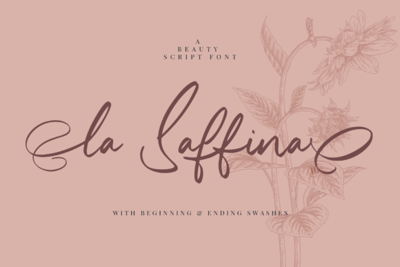 La Saffina Font Poster 1