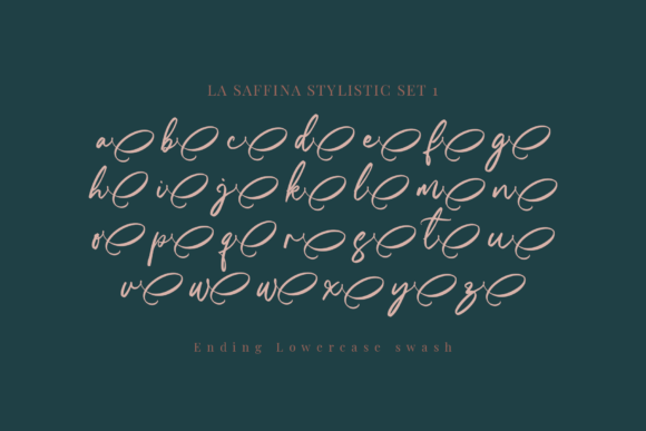 La Saffina Font Poster 14