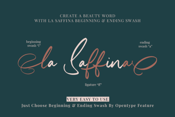 La Saffina Font Poster 10