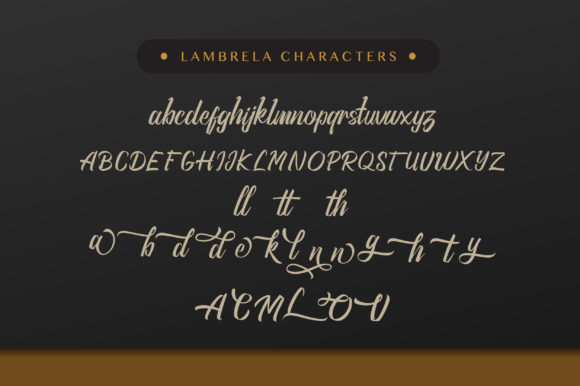 Lambrela Font Poster 6