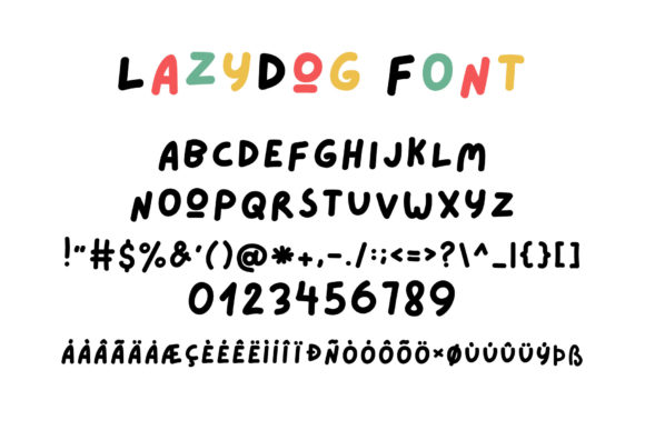 Lazydog Font Poster 2