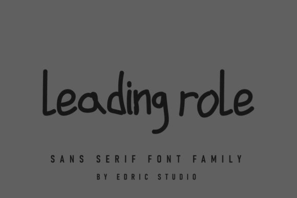 Leading Role Font Poster 2