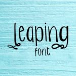 Leaping Font Poster 1