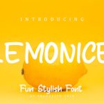 Lemonice Font Poster 1