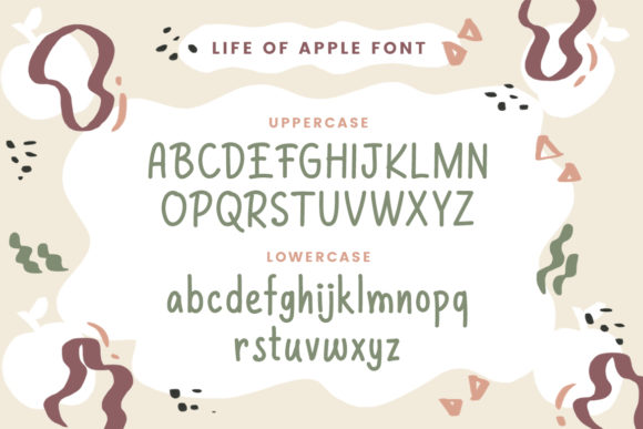 Life of Apples Font Poster 2