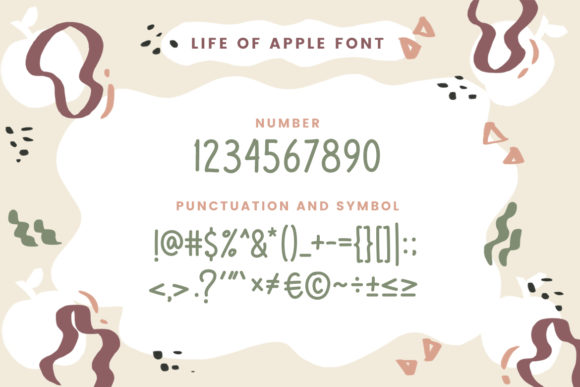Life of Apples Font Poster 3