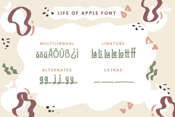 Life of Apples Font Poster 4