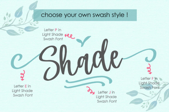 Light Shade Font Poster 2