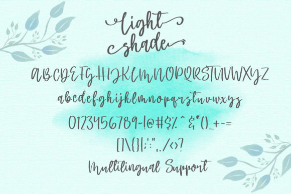 Light Shade Font Poster 7