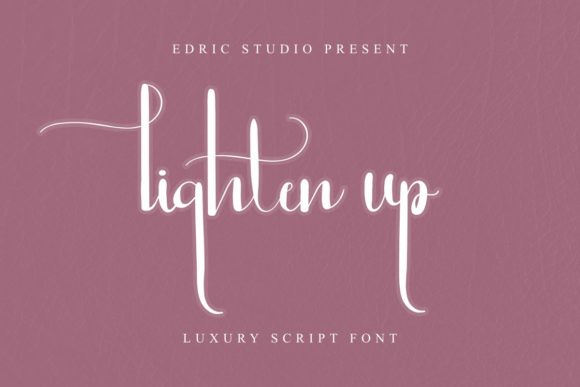 Lighten Up Font Poster 2