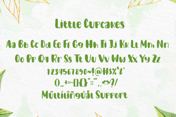 Little Cupcakes Font Poster 2