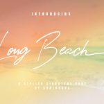 Long Beach Font Poster 1
