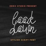 Look Down Font Poster 2