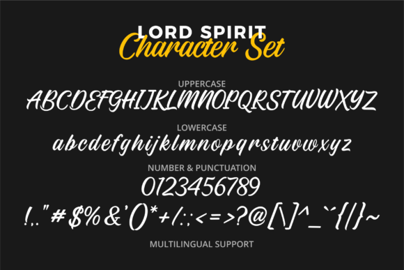 Lord Spirit Font Poster 5