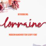 Lorraine Font Poster 1