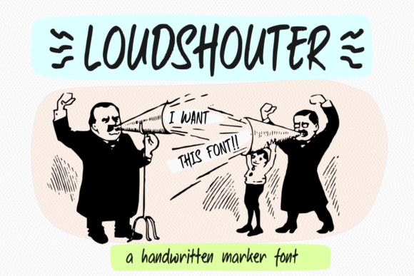 Loudshouter Font Poster 3