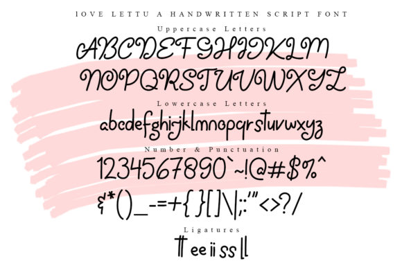 Love Lettu Font Poster 6