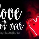 Love Not War Font Poster 1