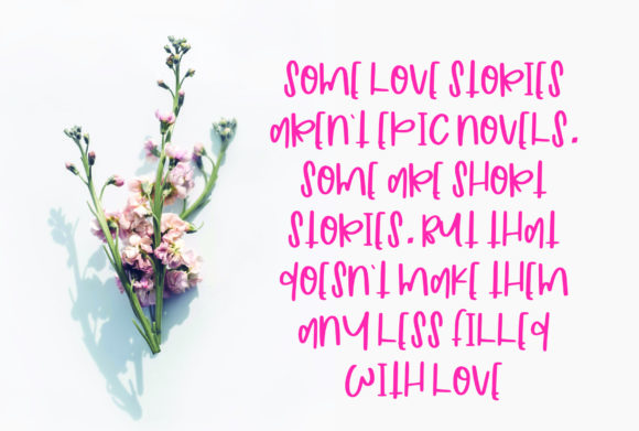 Love Sweets Font Poster 4