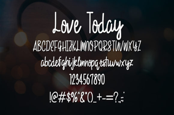 Love Today Font Poster 5