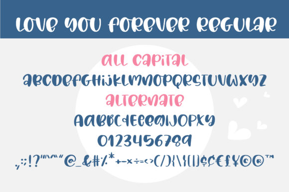 Love You Forever Font Poster 2