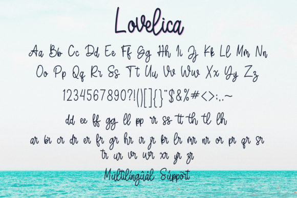 Lovelica Font Poster 7